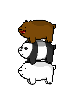 tia-draws-things:  Bear stack for your dash!!! (just give me credit for it please