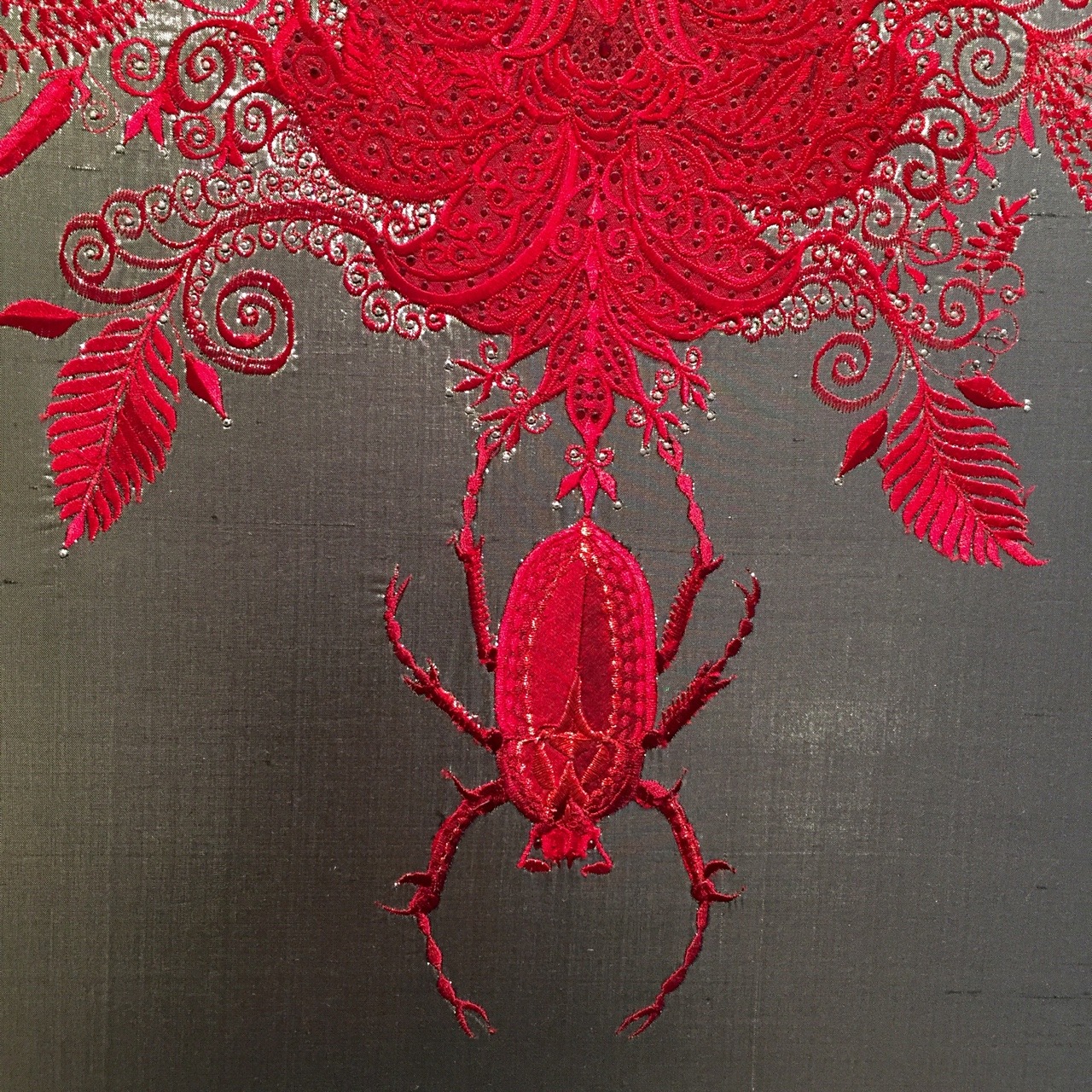 letmypeopleshow:  Angelo Filomeno’s Embroidered Paintings Conjure an Undersea Kingdom