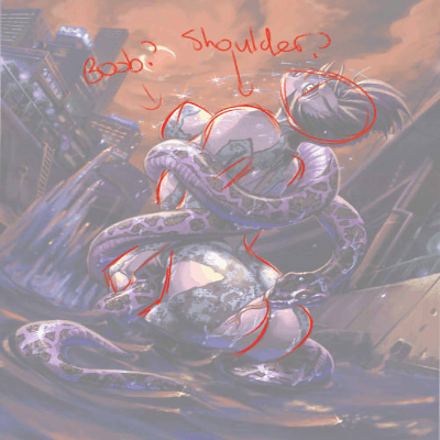 boobsdontworkthatway:   SUBMISSION: derp-a-toad I tried to puzzle it out but I am still so confused  This is in response to a submission we got from the Shin Megami Tensei Poster Book a while back. Haha, thanks so much for your analysis! It seems