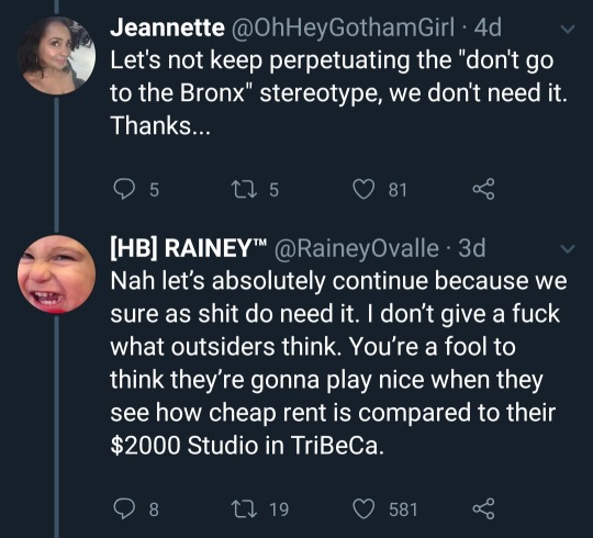 modelo-citizen:  pissvortex:  sure enough, a couple of days later: i guarantee these dumb influencer fucks are going to accelerate gentrification in the bronx  rob em