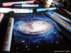 eatsleepdraw:  Starry sketch with Copic markers 