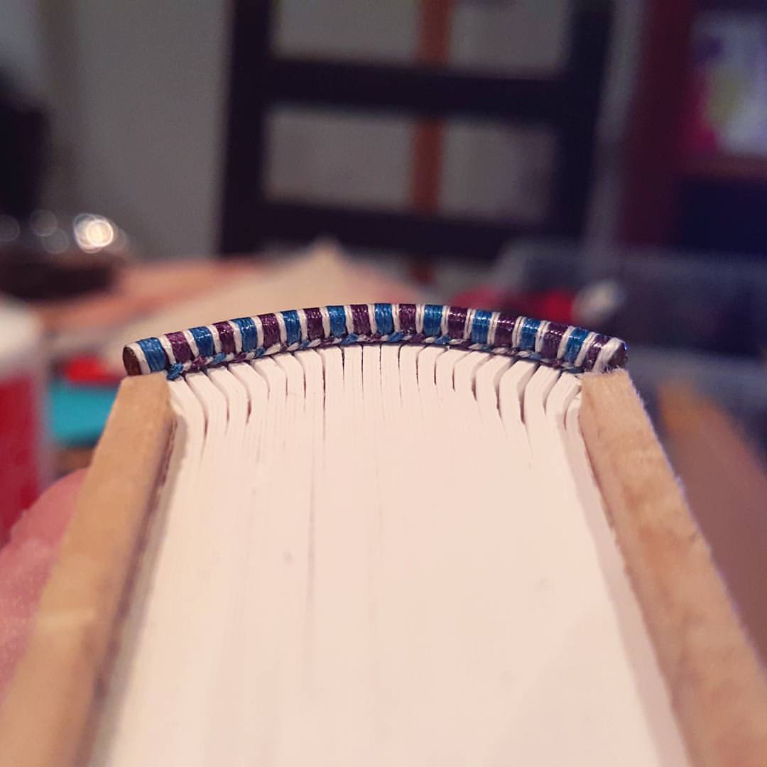 Building Books — I love sewing headbands #bookbinding #handmade