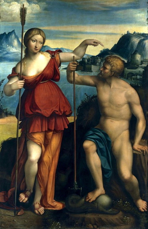 Poseidon and Athena Battle for Control of Athens, Benvenuto Tisi (Il Garofalo), 1512 