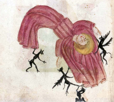 curiousmiscellanies:  A antichirst germany 1460  Munchen Bayerische Staatsbibliothek