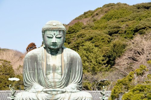 TheDaibutsu of Kōtoku-in (Kamakura, Japan).