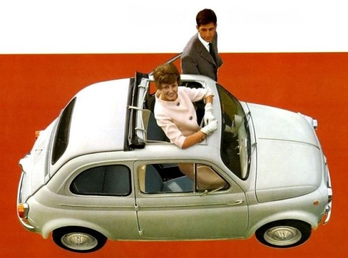 coolvintagecars: Fiat 500 D Sunroof (1955)