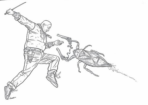 thebristolboard - Original Shaolin Cowboy illustrations by Geof...