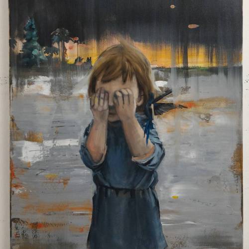 #notitle #contemporary #oilpainting #portraits #art #painting #ludovicthiriez #children No title, o