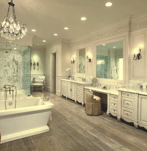 Traditional Bathroom In PhoenixBathroom - Huge Traditional Master Beige Tile And Stone Tile Porcelain