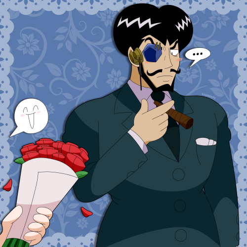 POV I&rsquo;m giving Alberto from Giant Robo a bouquet of roses