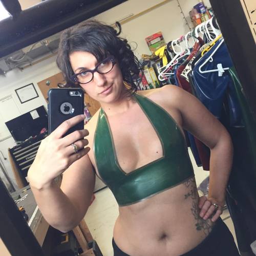 @marika.renee sold all her latex this weekend. Time to make new stuff for #fetishfactory