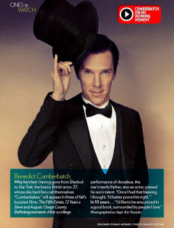 dudeufugly:  muchadoaboutbenedict:  Benedict Cumberbatch on People Magazine - Ones to Watch  the higher the pinky, the fancier you are… 