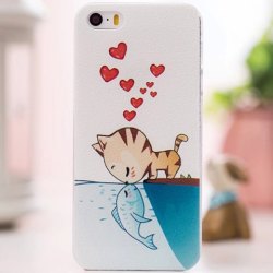 randompic:  buy it here Fabitoo PC Back Cover Case of Cat Kiss Fish Pattern for iPhone 5 5S 