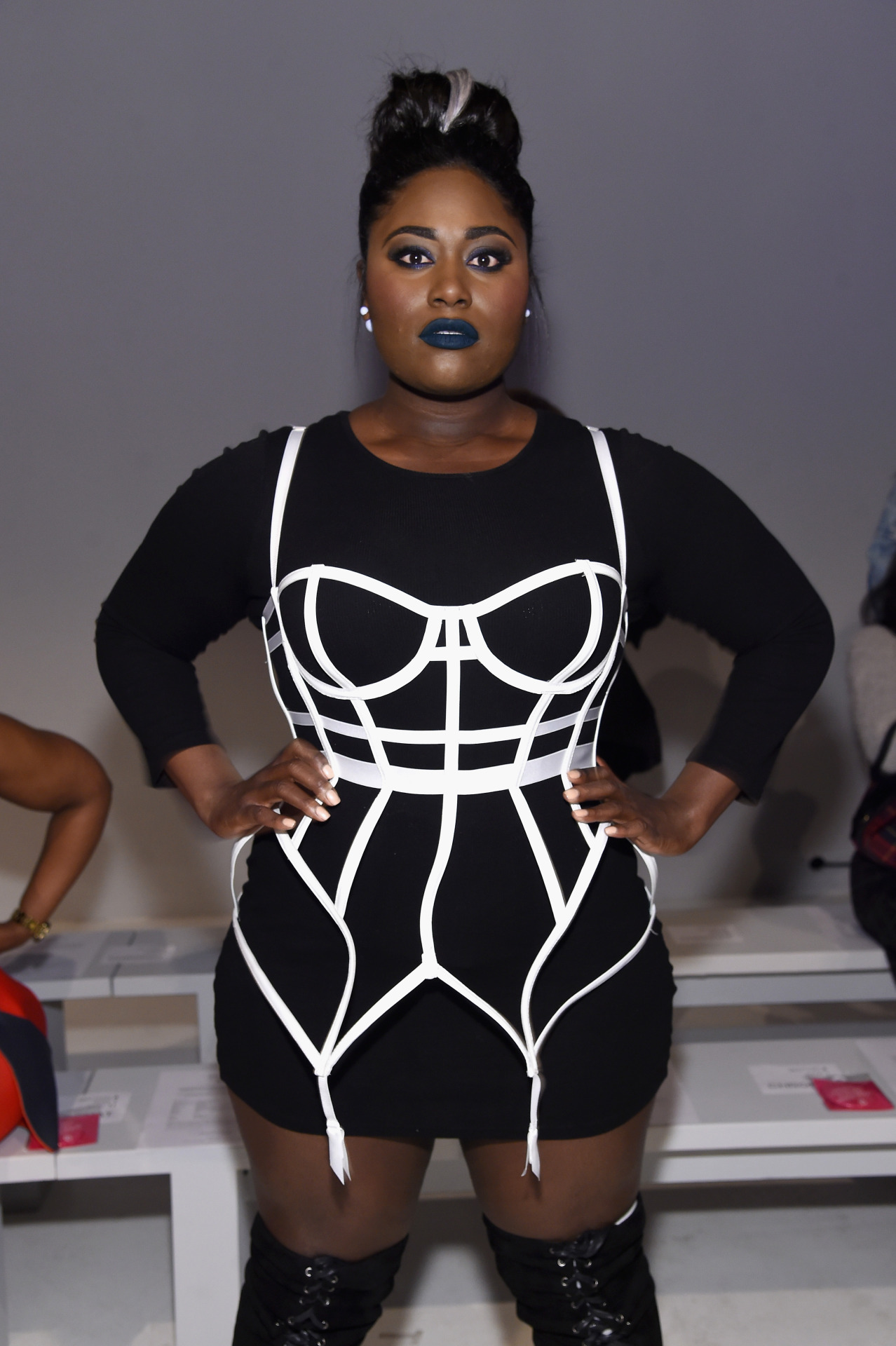 celebsofcolor: Danielle Brooks attends the Chromat collection Front Row during, New