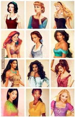 finofilipino:  Princesas Disney hiperrealistas.    