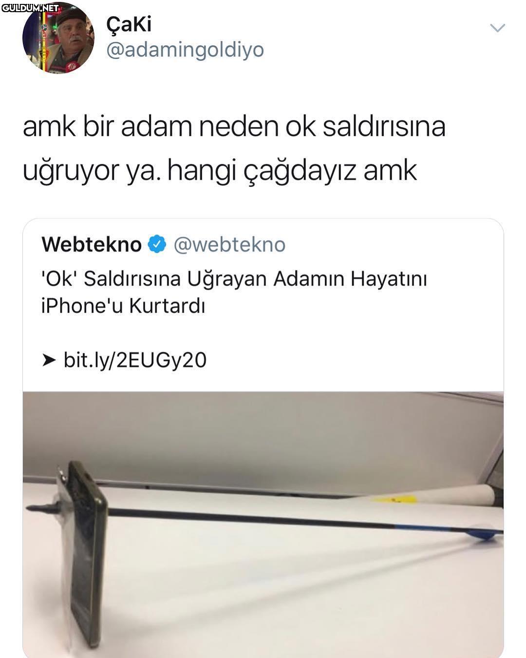 'Ok' Saldirisina Uğrayan...