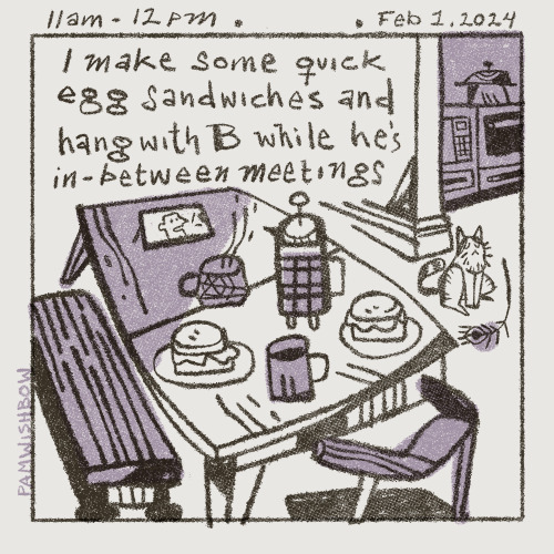Hourly Comic Day 2024, A Relatively Quiet Day In The Wishbow House