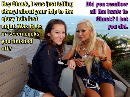 Porn coocoocuckold:  Six or seven #bi #humiliation photos