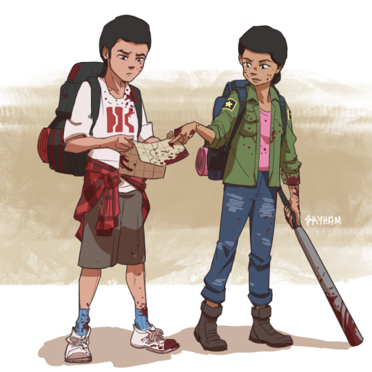 skyllianhamster:I used to have this random idea of a younger Kaidan and Ashley running around during a zombie apocalypse looking for a way off Earth