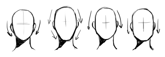 jam-art:   i’m gonna drop an art tip here i think an important thing to learn, especially if you start out with drawing anime, is that faces don’t necessarily have to narrow from top to bottom i like to think of wide top, wide middle, wide bottom,