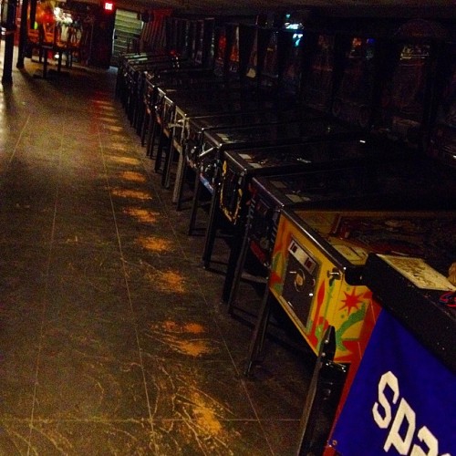 Pinball footprints lend a clue to House favourites ;) Open at 5pm for perogi service and games - doo