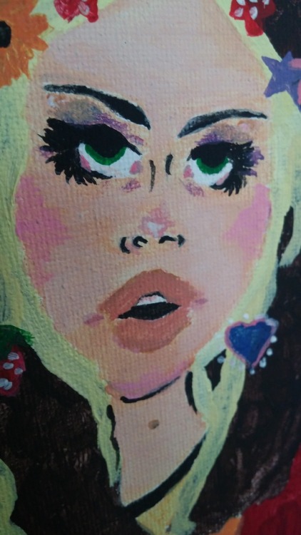 Almost finished w my self portrait