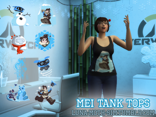 luna-moth-sim:  Here’s some a-MEI-zing tank tops! Download FemaleMediafire Download MaleMediaf