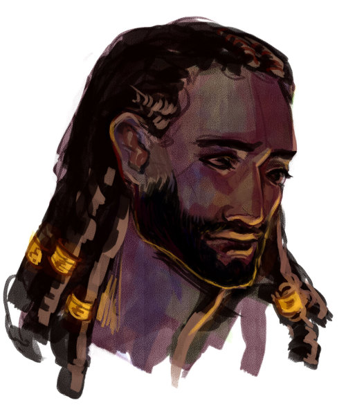 Ending the year with Aule with and without his beard, and Yavanna. Thank you anon for reminding me t