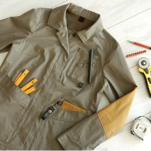 Waffle Patterns pdf sewing patterns / Komugi Over shirt