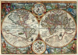 neoprusiano:  Mapamundi (1594)
