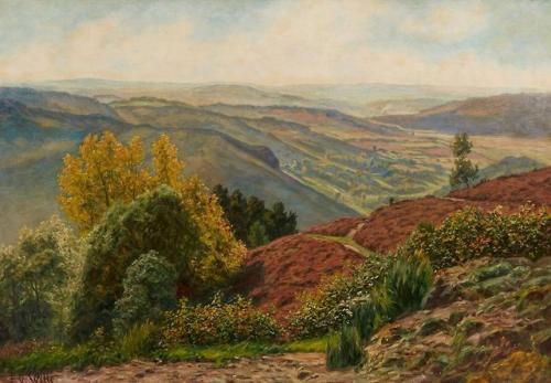 Landscape in the Eifel   -   Fritz von WilleGerman, 1860 – 1941Oil on canvas,69.5 x 100.5 cm