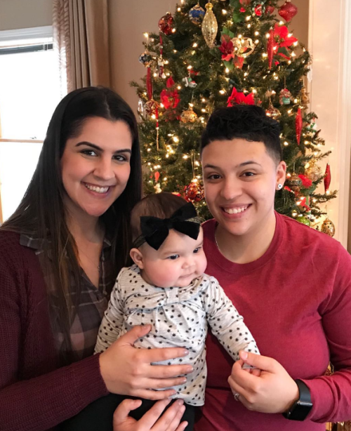 lgbtlovecomesfirst:6 adorable pics of LGBTI parents celebrating the holidays with their kids‘With th