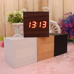 Conannnn: Wooden Cube Usb Led Alarm  Discount Code: Spring15Off    You Can Get More