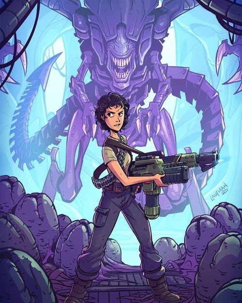 dereklaufman - Happy Alien Day! Get this exclusive Aliens print...