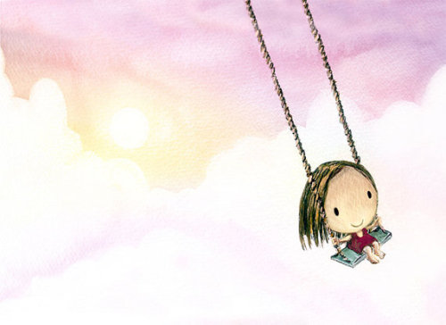 girl on a swing by TummyMountain