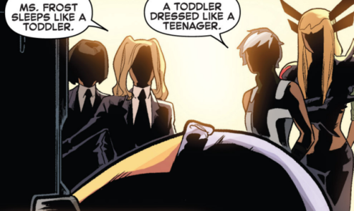 thesassyblacknerd: maxximoffed: We want to go shopping. Uncanny X-Men (2014) #15 Emma Frost, the coo