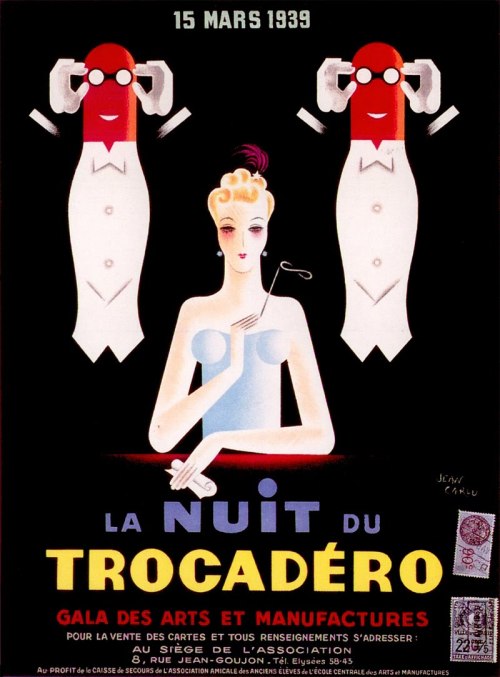 Jean Carlu, poster artwork La Nuit du Trocadéro, 1939. Paris. Source
