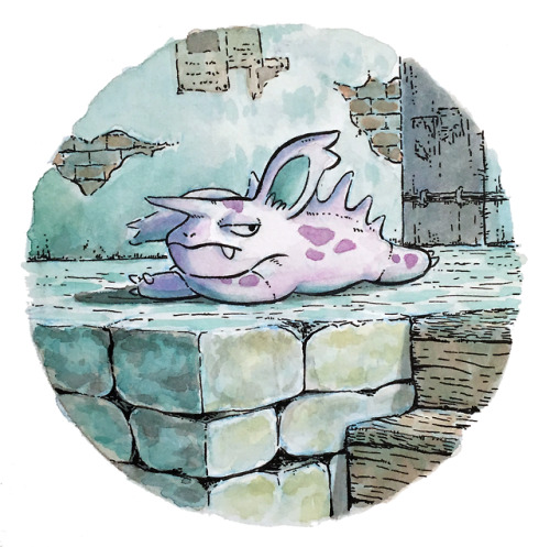 revilonilmah:#33 Nidorino trying to get some sleep.