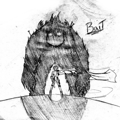 DAY 3 - BAIT #inktober2019 #inktober #day3 #monster #bait Https://www.instagram.com/p/B3f6YAVFRhu/?igshid=14bh5yt3vrz8d