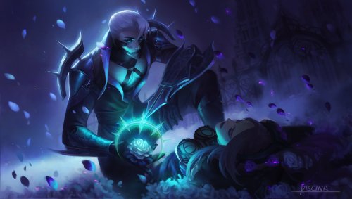 notoriouslydevious: Withered Rose Zed x Withered Rose Syndra by Piscina