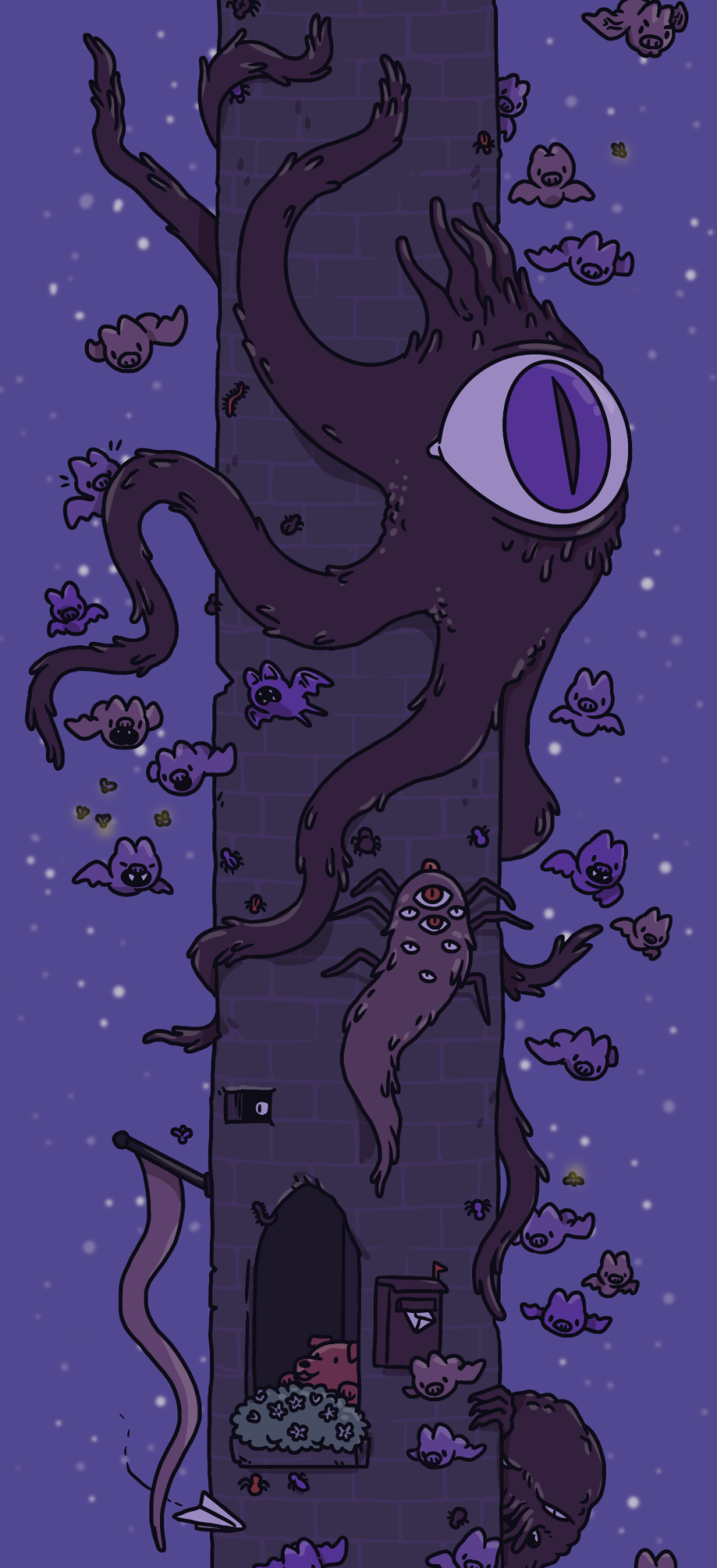 Just In Time For A Spooky Drawing I Work On This Project Over On Twitch If You Wanna Make Suggestions
