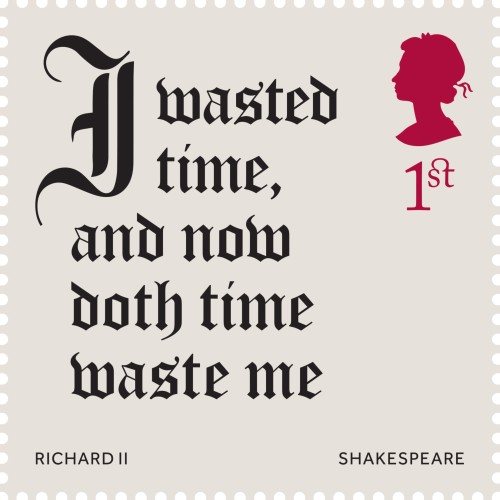 shakespearesglobeblog: Shakespeare on a stamp Today Royal Mail has launched a set of stamps marking 