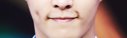  photo spam of lay’s dimple for anon! ♥ 