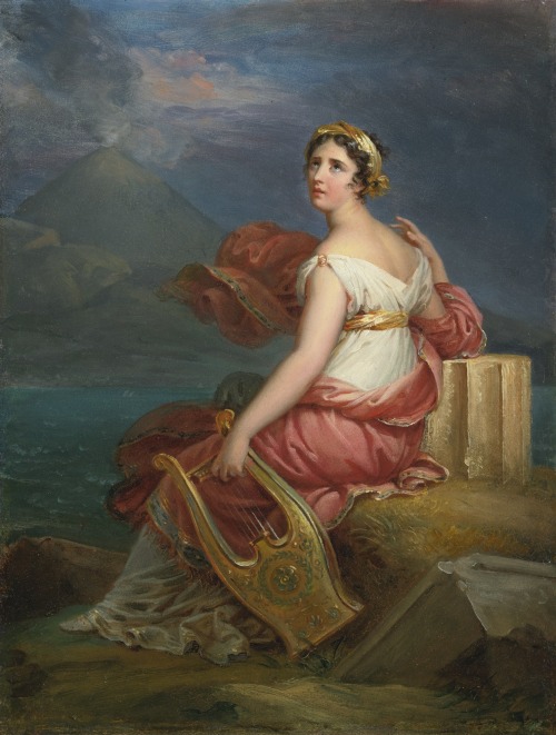 saturnsdaughter: Francois Gerard, Corinne in Cape Misenum, 19th century