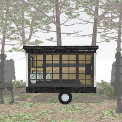 Pinecone Outpost, micro-mobile habitat. Craig A. Rowe Design 2016-2018