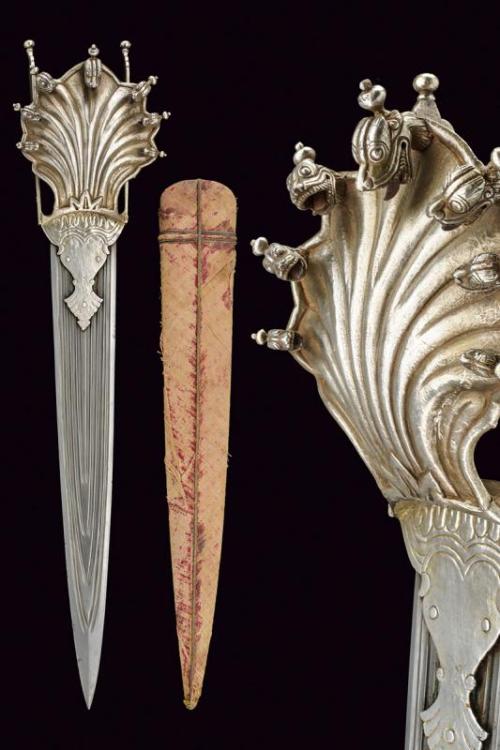 Exceptional Indian katar with silver hilt, circa 1900.from Czerny’s International Auction House