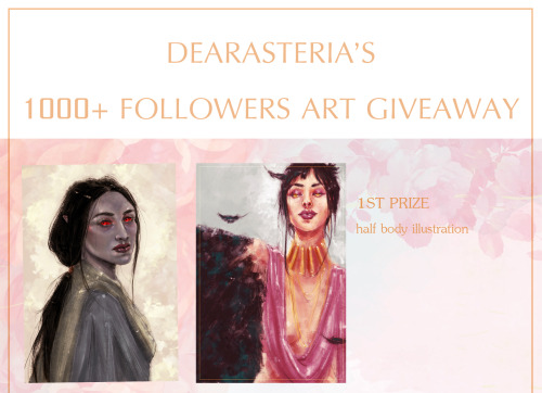 dearasteria:dearasteria:dearasteria’s 1000+ followers art giveaway Ah, thank you so much guys!The ru