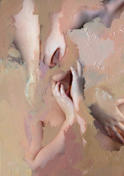 f-l-e-u-r-d-e-l-y-s:  Roseanne Jones: Like appearance affects human perception     For some people, maintaining a positive image can be a lifelong problem.  In a series of paintings called the complex, 19-year-old photographer and media artist Roseanne