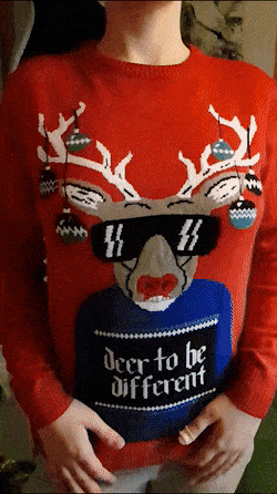 lilylabouche:  Am I finally on the naughty list Rudolph? 🦌