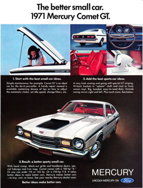 goshyesvintageads: Ford Motor Co, 1971